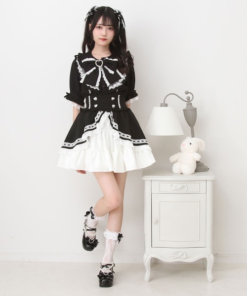 DearMyLove(ディアマイラブ)の「丸襟フリルヨークレースリボンブラウス(シャツ/ブラウス・レディース・ホワイト/ブルーグレー/ブラック・LARGE/MEDIUM/3L/LL)」の18枚目の写真