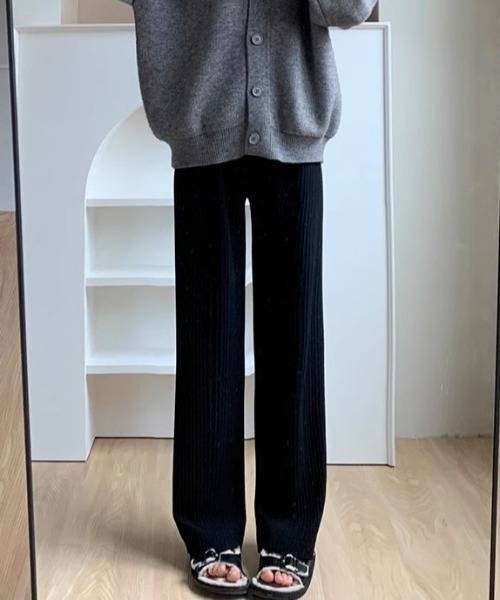 SHEPP(シープ)の「リブ スウェット イージーパンツ(スウェットパンツ・レディース・アイボリー/ブラック/グレー/ピンク・F)」の12枚目の写真