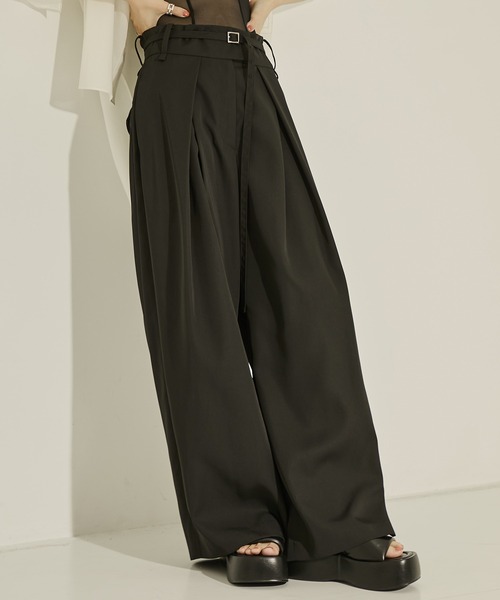 STUDIOUS/ステュディオス】Back Asymmetry Chino Pants/バック