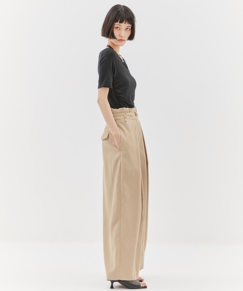 STUDIOUS/ステュディオス】Back Asymmetry Chino Pants/バック