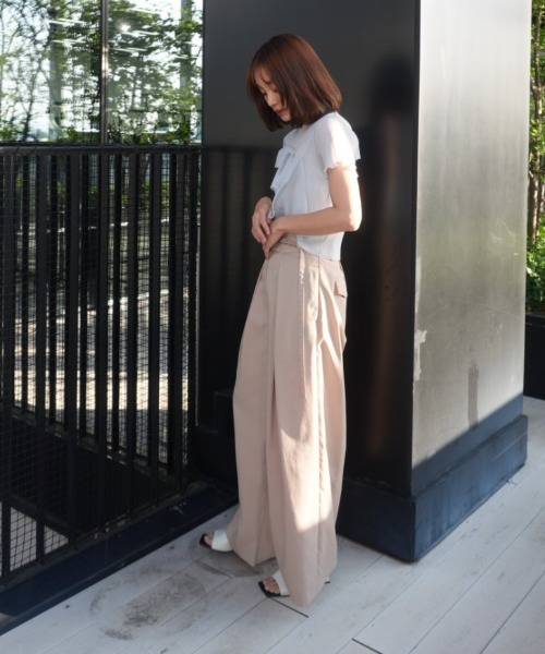 STUDIOUS/ステュディオス】Back Asymmetry Chino Pants/バック