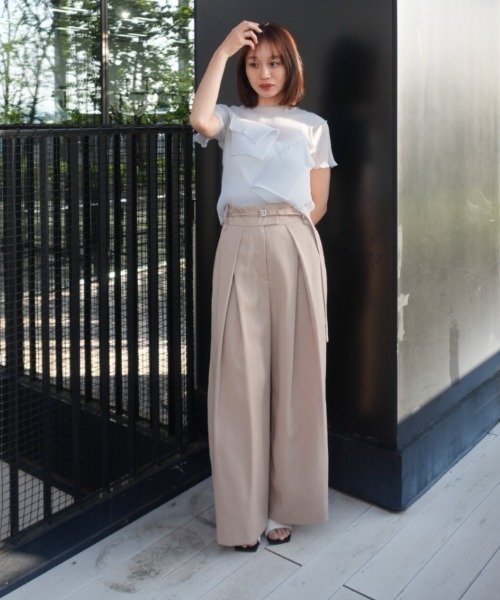 セール】【STUDIOUS/ステュディオス】Back Asymmetry Chino Pants