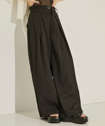 STUDIOUS（ステュディオス）の「【STUDIOUS/ステュディオス】Back Asymmetry Chino Pants/バックアシンメトリーチノパンツ/小尻効果/ウォッシャブル/オフィスカジュアル/前ももカバー/ベルト取り外し可（チノパンツ）」