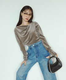 Auntie Rosa（アンティローザ）の「フィンガードレープフロッキートップス（Tシャツ/カットソー）」