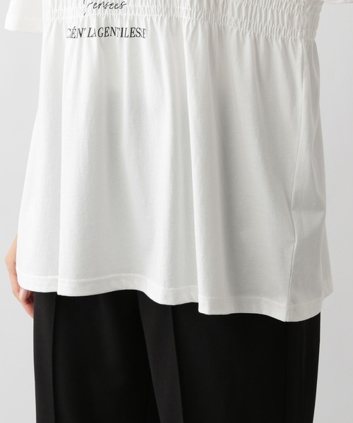 FOUND GOOD(ファウンドグッド)の「シャーリングプリント/5S(Tシャツ/カットソー・レディース・グレー系8/ホワイト系5/イエロー系2/ブラック・L/M/S)」の13枚目の写真