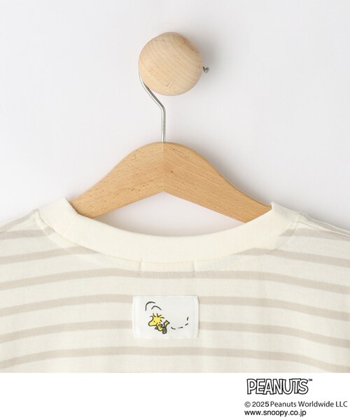 PEANUTS(ピーナッツ)の「【PEANUTS】ボーダーTシャツ(Tシャツ/カットソー・キッズ・ベージュ系2/ブラック系2・15 /12/10/11/14/13)」の7枚目の写真