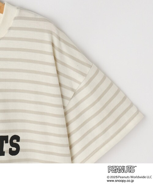 PEANUTS(ピーナッツ)の「【PEANUTS】ボーダーTシャツ(Tシャツ/カットソー・キッズ・ベージュ系2/ブラック系2・15 /12/10/11/14/13)」の8枚目の写真