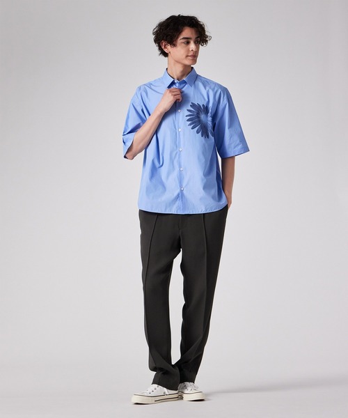 PS Paul Smith（ピーエスポールスミス）の「ライトドライテクスチャー テーパードパンツ【252750 EXTR02】（その他パンツ・メンズ・ブラック/ダークグレー・MEDIUM/SMALL/LARGE）」の10枚目の写真