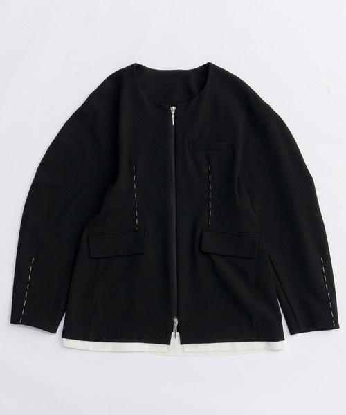 SPECIAL GUEST 10周年記念ジャケット 2XL 黒 25AW PRE-ORDER】Hour Glass Worsted Zip Jacket/アワーグラス