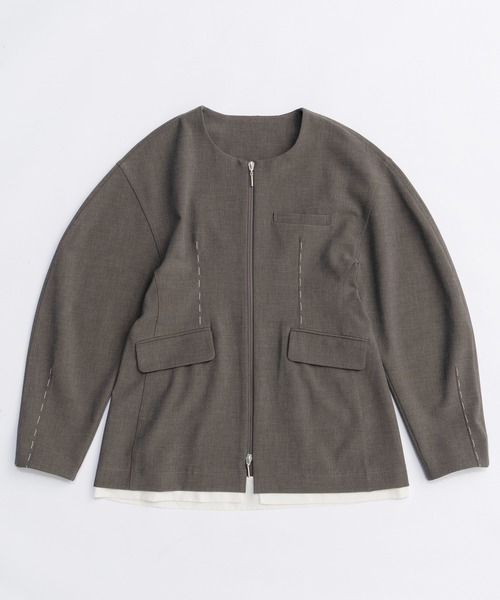 25AW PRE-ORDER】Hour Glass Worsted Zip Jacket/アワーグラス