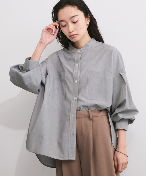 LE CERCLE par rope'（ルセルクルパーロペ）の「ブロードバンドカラーブラウス（シャツ/ブラウス・レディース・パープル系その他4/ブルー系その他6/ブラック系その他3/ブラック系その他・FREE）」の14枚目の写真