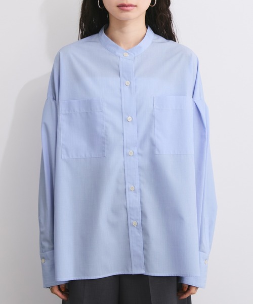 LE CERCLE par rope'（ルセルクルパーロペ）の「ブロードバンドカラーブラウス（シャツ/ブラウス・レディース・パープル系その他4/ブルー系その他6/ブラック系その他3/ブラック系その他・FREE）」の17枚目の写真