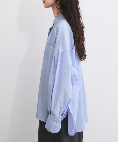 LE CERCLE par rope'（ルセルクルパーロペ）の「ブロードバンドカラーブラウス（シャツ/ブラウス・レディース・パープル系その他4/ブルー系その他6/ブラック系その他3/ブラック系その他・FREE）」の18枚目の写真