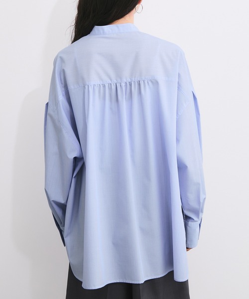 LE CERCLE par rope'（ルセルクルパーロペ）の「ブロードバンドカラーブラウス（シャツ/ブラウス・レディース・パープル系その他4/ブルー系その他6/ブラック系その他3/ブラック系その他・FREE）」の19枚目の写真