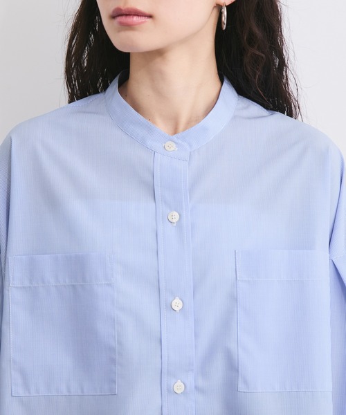 LE CERCLE par rope'（ルセルクルパーロペ）の「ブロードバンドカラーブラウス（シャツ/ブラウス・レディース・パープル系その他4/ブルー系その他6/ブラック系その他3/ブラック系その他・FREE）」の20枚目の写真