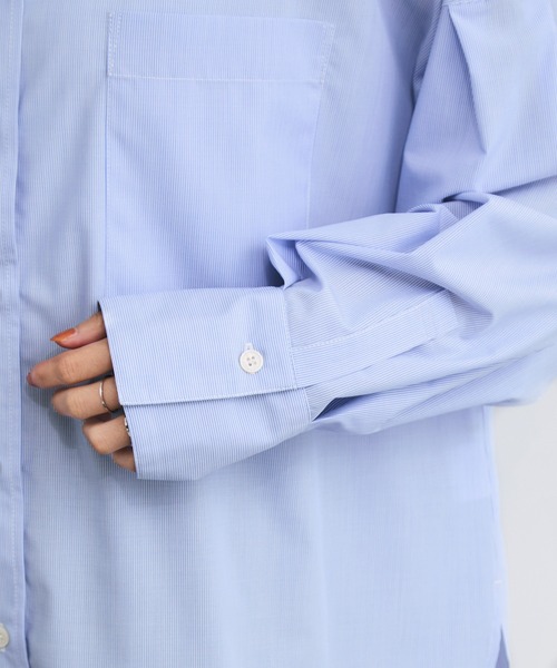 LE CERCLE par rope'（ルセルクルパーロペ）の「ブロードバンドカラーブラウス（シャツ/ブラウス・レディース・パープル系その他4/ブルー系その他6/ブラック系その他3/ブラック系その他・FREE）」の22枚目の写真