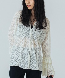 【新品】◆ROSE BUD レースフラワーカットソー ROSE BUD｜ローズバッド（レディース）のトップス（レース）通販