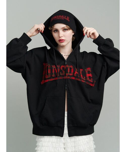 jouetie（ジュエティ）の「【LONSDALE×jouetie】JQDビーニー（ニットキャップ/ビーニー・レディース・ブラック/グレー/ネイビー・FREE）」の8枚目の写真