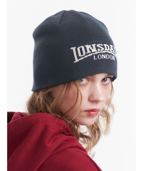 jouetie（ジュエティ）の「【LONSDALE×jouetie】JQDビーニー（ニットキャップ/ビーニー・レディース・ブラック/グレー/ネイビー・FREE）」の9枚目の写真