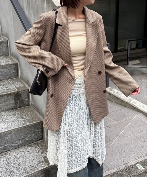 お気に入り7000人突破！】ダブルブレストジャケット（テーラード