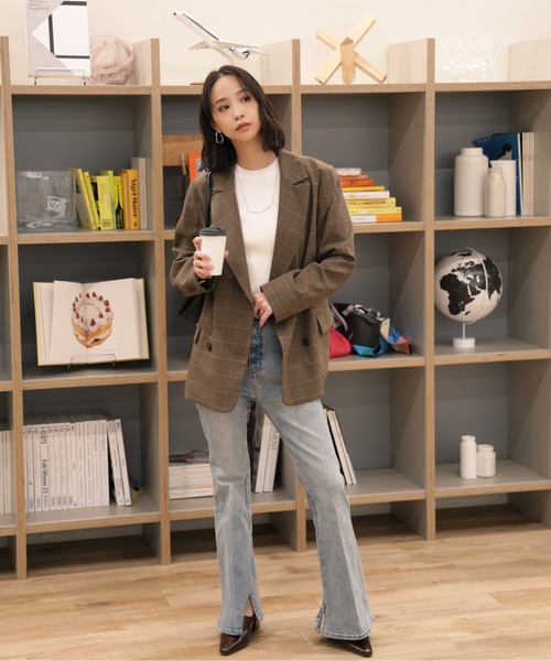 お気に入り7000人突破！】ダブルブレストジャケット（テーラード