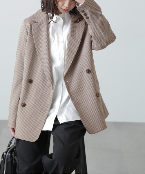 FREE'S MART（フリーズマート）の「【お気に入り7000人突破！】ダブルブレストジャケット（テーラードジャケット・レディース・ネイビー/ベージュ系その他/ブラウン系その他・SMALL/MEDIUM）」の16枚目の写真