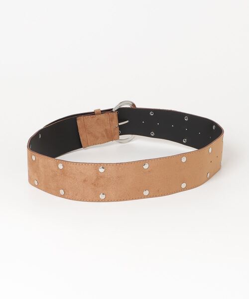 idem（イデム）の「suede double studs belt / スエードダブルスタッズベルト（ベルト・レディース・ブラック/ブラウン・FREE）」の10枚目の写真