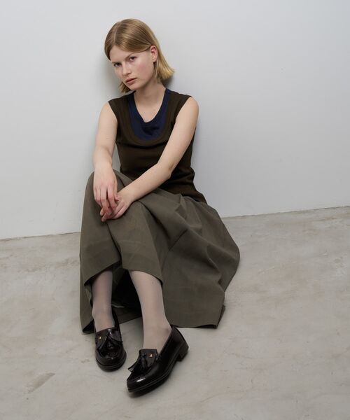 HARUTA×LANVIN タッセル付きローファー　ハルタ ランバン ハルタ×ランバン オン ブルー、“タッセル揺らめく”光沢感ガラス加工