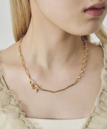 セール】【GOLDY】デュオ リンク チェーン ニュアンス バー ネックレス