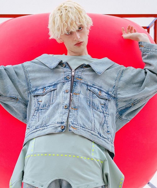 amok（アモク）の「TWO-IN-ONE DENIM JACKET（デニムジャケット）」 - WEAR