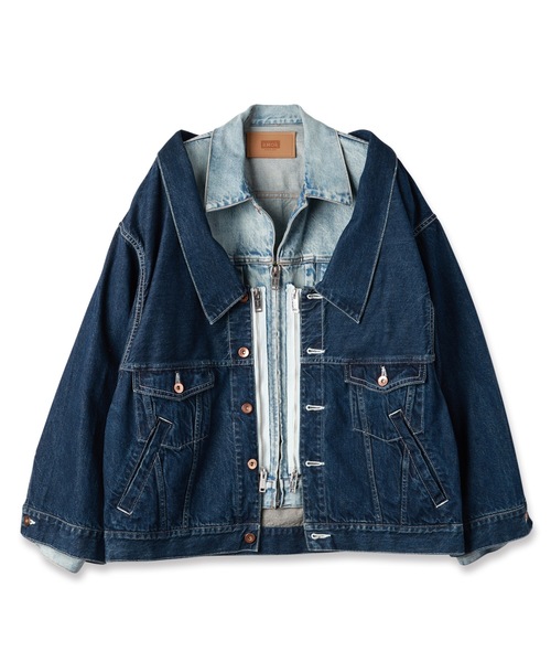 amok（アモク）の「TWO-IN-ONE DENIM JACKET（デニムジャケット）」 - WEAR