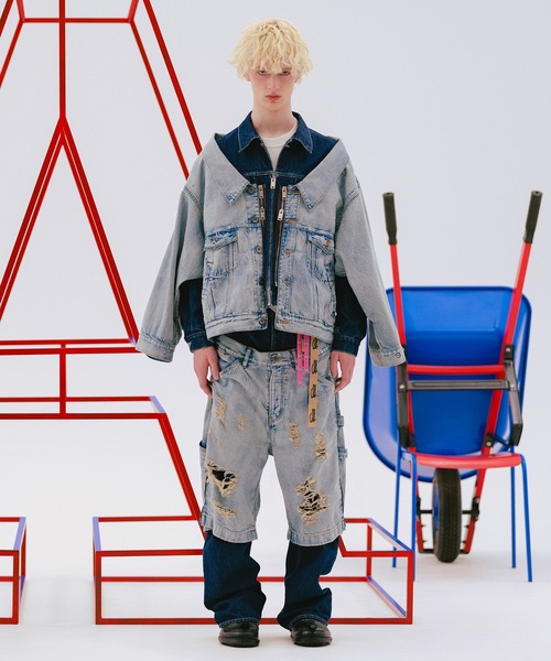 amok（アモク）の「TWO-IN-ONE DENIM JACKET（デニムジャケット）」 - WEAR