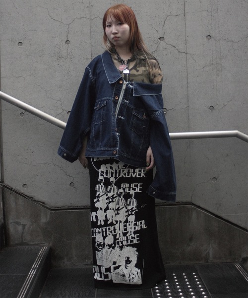 amok(アモク)の「TWO-IN-ONE DENIM JACKET(デニムジャケット・メンズ・ライトインディゴブルー/インディゴブルー・L/M/S)」の19枚目の写真