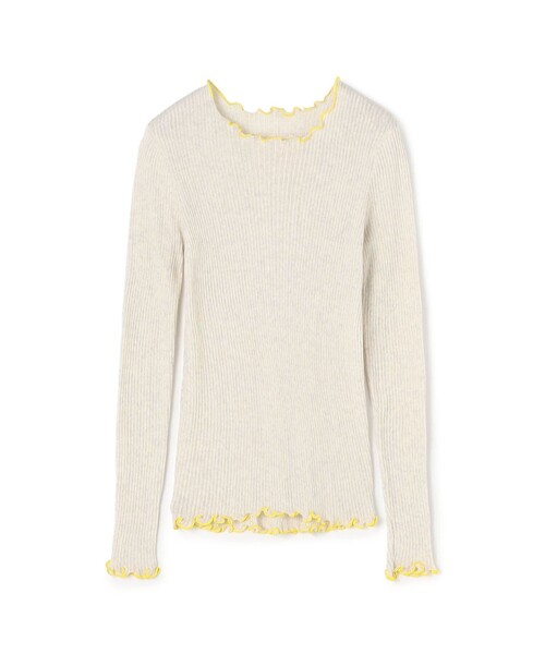 【TOMORROWLAND GOODS】【別注】V::room コットンリブ ラウンドネックプルオーバー 別注】V::room コットンリブ ラウンドネックプルオーバー（T