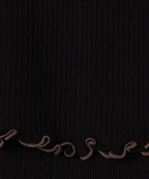 【TOMORROWLAND GOODS】【別注】V::room コットンリブ ラウンドネックプルオーバー 別注】V::room コットンリブ ラウンドネックプルオーバー（T