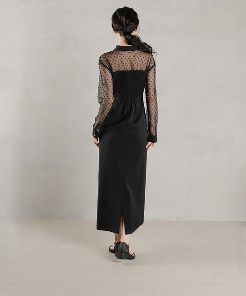 Kana オケージョンドレス Kana ドレス チュールフリル カーブライン 結婚式 お呼ばれ