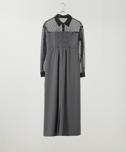 kana オケージョンドレス Kana ドレス チュールドレープ スパンコール 花刺繍 結婚式