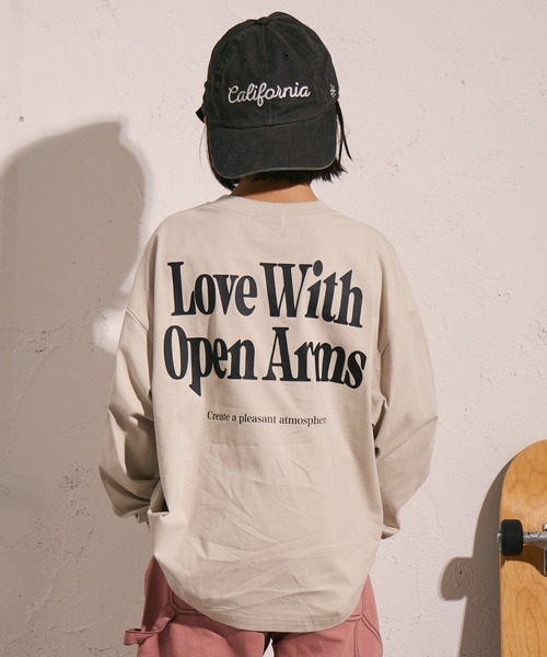 PAIRMANON STREET（ペアマノンストリート）の「【綿100%】バックプリント 長袖 Tシャツ【PAIRMANON STREET】（Tシャツ/カットソー・キッズ・レッド/ベージュ系その他/ホワイト系その他3/ホワイト/ブラック系その他/ホワイト系その他2/ブラック系その他3/ブラック/ブラック系その他2/ベージュ/イエロー/ネイビー/ミント/ホワイト系その他・150/130/120/140/110/160/100/90）」の9枚目の写真