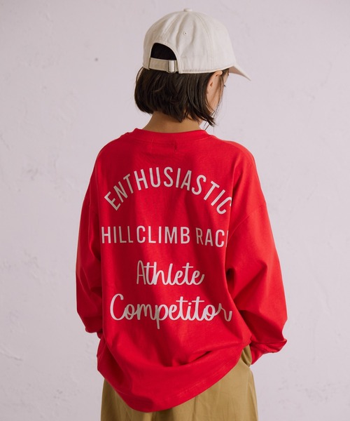 PAIRMANON STREET（ペアマノンストリート）の「【綿100%】バックプリント 長袖 Tシャツ【PAIRMANON STREET】（Tシャツ/カットソー・キッズ・レッド/ベージュ系その他/ホワイト系その他3/ホワイト/ブラック系その他/ホワイト系その他2/ブラック系その他3/ブラック/ブラック系その他2/ベージュ/イエロー/ネイビー/ミント/ホワイト系その他・150/130/120/140/110/160/100/90）」の14枚目の写真