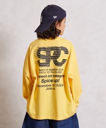 Tシャツ/カットソー（イエロー/黄色系・バックプリント