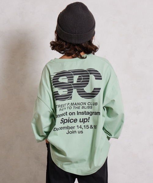 PAIRMANON STREET（ペアマノンストリート）の「【綿100%】バックプリント 長袖 Tシャツ【PAIRMANON STREET】（Tシャツ/カットソー・キッズ・レッド/ベージュ系その他/ホワイト系その他3/ホワイト/ブラック系その他/ホワイト系その他2/ブラック系その他3/ブラック/ブラック系その他2/ベージュ/イエロー/ネイビー/ミント/ホワイト系その他・150/130/120/140/110/160/100/90）」の11枚目の写真