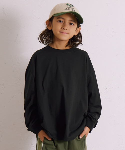 PAIRMANON STREET（ペアマノンストリート）の「【綿100%】バックプリント 長袖 Tシャツ【PAIRMANON STREET】（Tシャツ/カットソー・キッズ・レッド/ベージュ系その他/ホワイト系その他3/ホワイト/ブラック系その他/ホワイト系その他2/ブラック系その他3/ブラック/ブラック系その他2/ベージュ/イエロー/ネイビー/ミント/ホワイト系その他・150/130/120/140/110/160/100/90）」の19枚目の写真