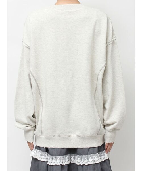 merry jenny 新品 ホワイト switchレーススウェット メリージェニー merry jenny レースリブニット （ピンク