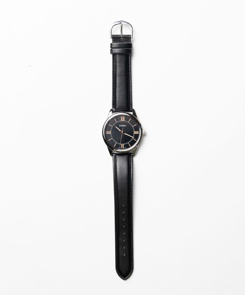 CASIO(カシオ)の「/CASIO(カシオ)/STANDARD MENS ROUND LETHER(アナログ腕時計・メンズ・ブラック系その他/ブルー系その他/シルバー系その他/ネイビー/ホワイト/ブラック/シルバー・FREE)」の4枚目の写真