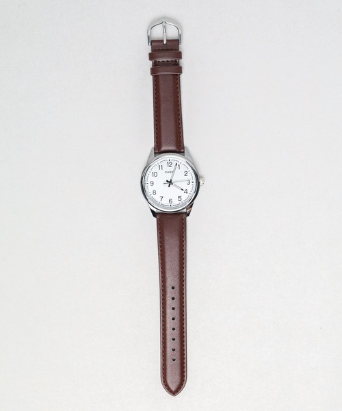 CASIO(カシオ)の「/CASIO(カシオ)/STANDARD MENS ROUND LETHER(アナログ腕時計・メンズ・ブラック系その他/ブルー系その他/シルバー系その他/ネイビー/ホワイト/ブラック/シルバー・FREE)」の2枚目の写真