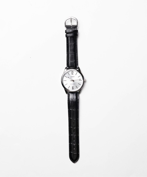 CASIO(カシオ)の「/CASIO(カシオ)/STANDARD MENS ROUND LETHER(アナログ腕時計・メンズ・ブラック系その他/ブルー系その他/シルバー系その他/ネイビー/ホワイト/ブラック/シルバー・FREE)」の7枚目の写真