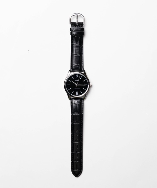 CASIO(カシオ)の「/CASIO(カシオ)/STANDARD MENS ROUND LETHER(アナログ腕時計・メンズ・ブラック系その他/ブルー系その他/シルバー系その他/ネイビー/ホワイト/ブラック/シルバー・FREE)」の3枚目の写真