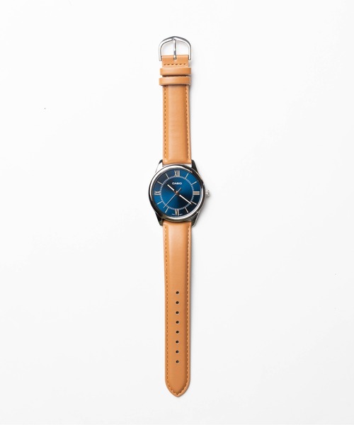 CASIO(カシオ)の「/CASIO(カシオ)/STANDARD MENS ROUND LETHER(アナログ腕時計・メンズ・ブラック系その他/ブルー系その他/シルバー系その他/ネイビー/ホワイト/ブラック/シルバー・FREE)」の14枚目の写真
