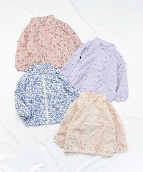 apres les cours(アプレレクール)の「【WEB限定/ジュニア対応】ウィンドブレーカー(ブルゾン・キッズ・ブルー/ベージュ/ラベンダー/ピンク・90/100/110/120/130/140/80)」の7枚目の写真