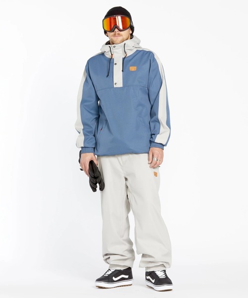 VOLCOM(ボルコム)の「【VOLCOM/ボルコム】 Mens Longo 20K Pullover /プルオーバースナップボタンスキースノーボードジャケット(その他アウター・メンズ・ブラック/インディゴブルー/ベージュ系その他/イエロー系その他・LARGE/SMALL/MEDIUM/X-SMALL/X-LARGE)」の4枚目の写真